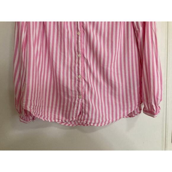 OLD NAVY Vertical Striped Slub-Weave Casual Popover Shirt Tunic for Women Sz M - Picture 15 of 16
